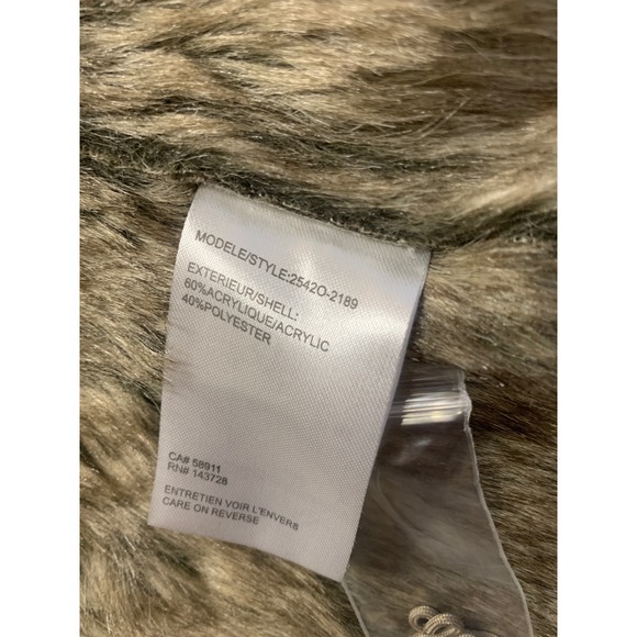 Tribal Grey Faux Suede Fur Lined Vest Open Front 2542O-2189 Small - Picture 5 of 7